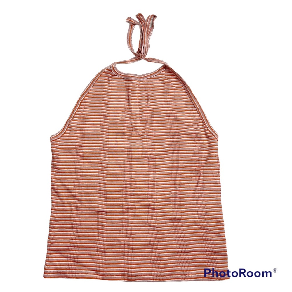 5/$25 Ribbed Striped Halter Top